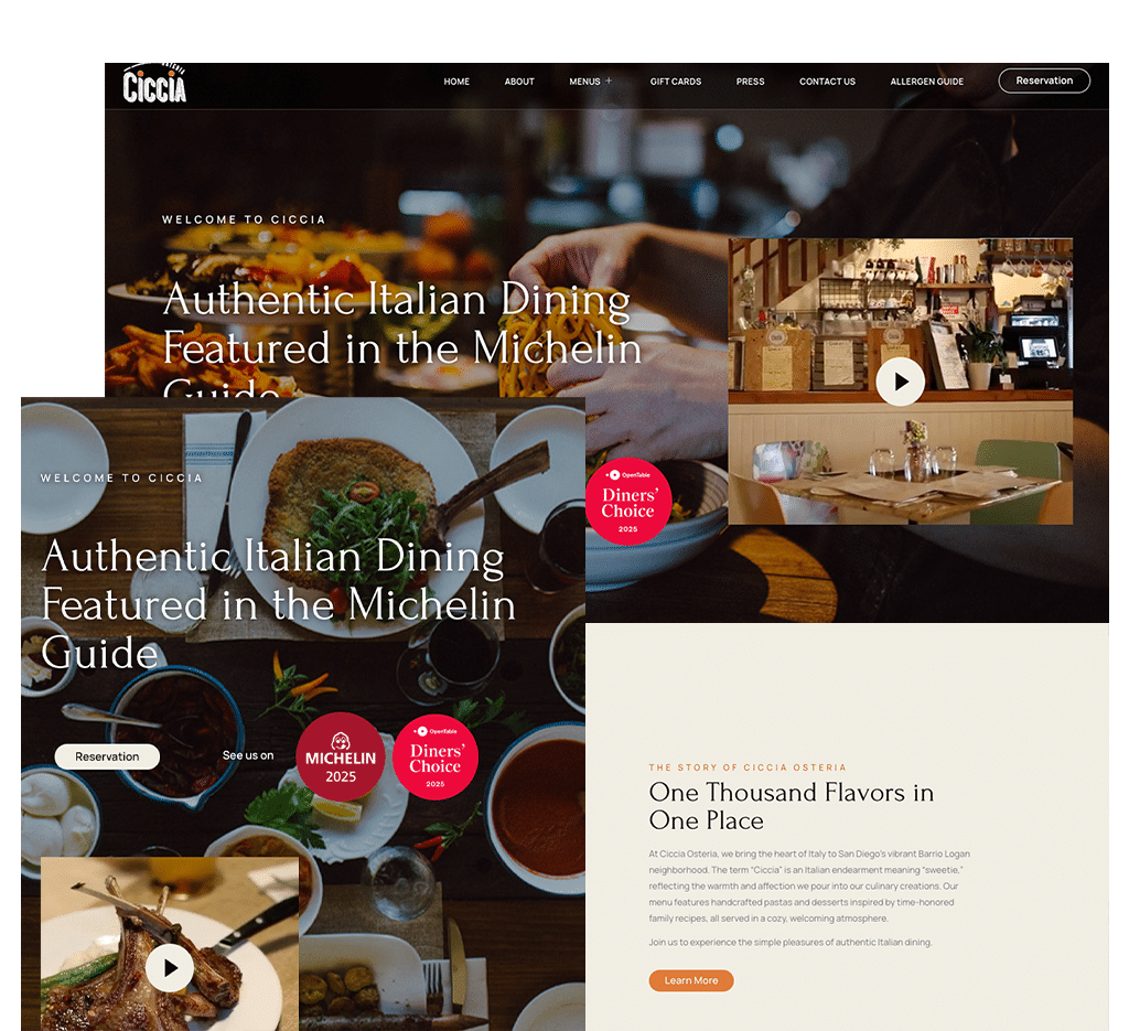 ciccia website idea 6