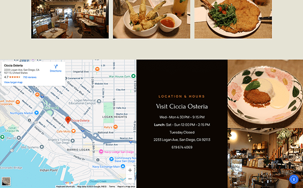 ciccia website idea 5