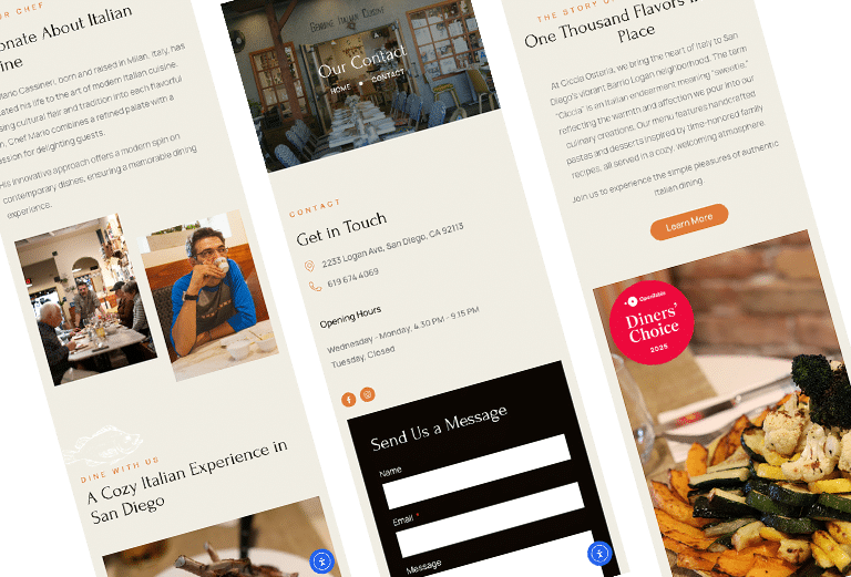 ciccia website idea 2